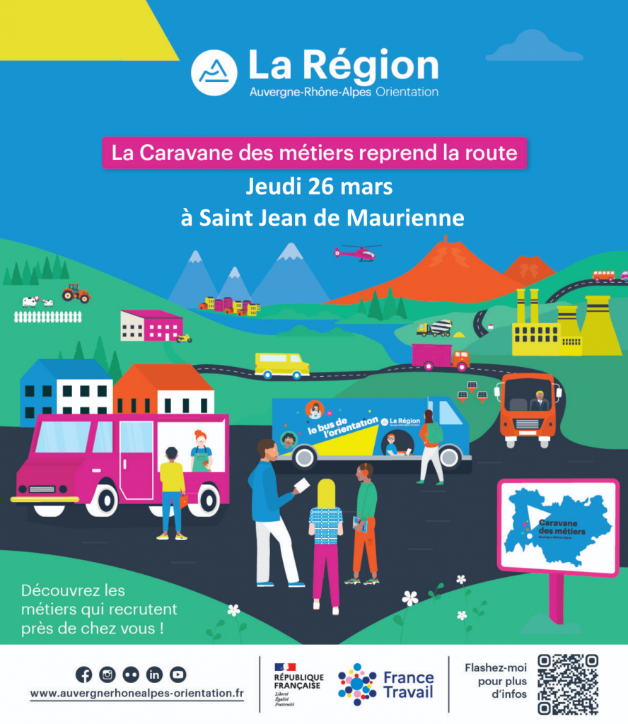 La caravane des métiers débarque à St Jean le 26 mars 2026