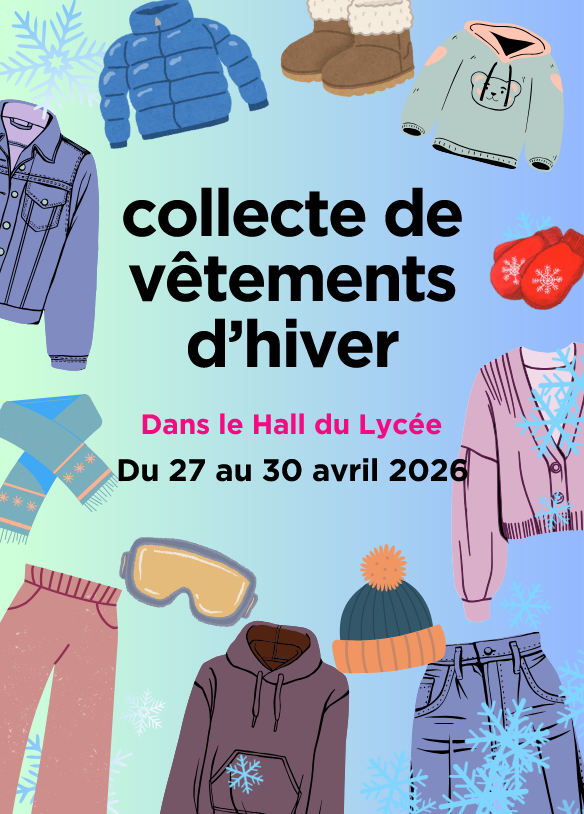 27-30 avril 2026 : collecte de vêtements